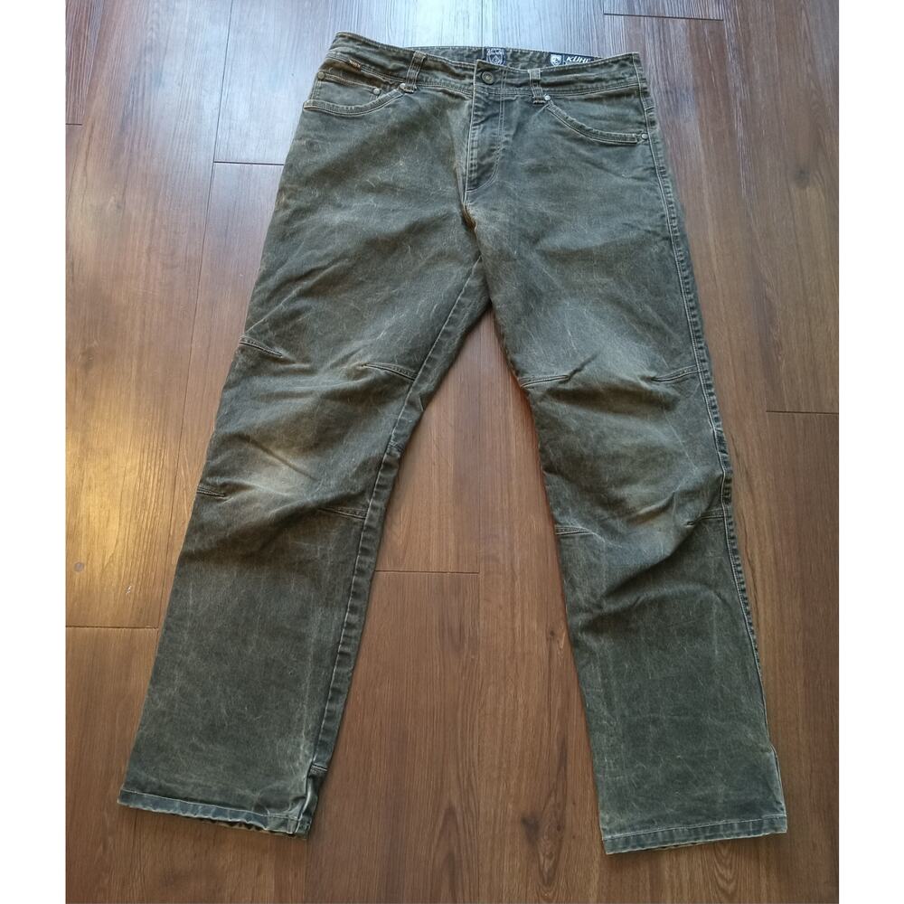 Kuhl Ryder Pants Mens Size 34 x 30 Vintage Patina Dye Brown Outdoor Hiking